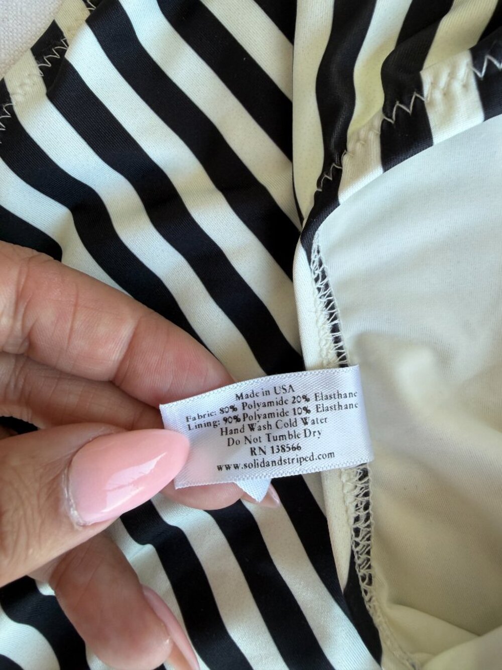 Solid & Striped The Annemarie Striped One Piece Swimsuit - Picture 7 of 7